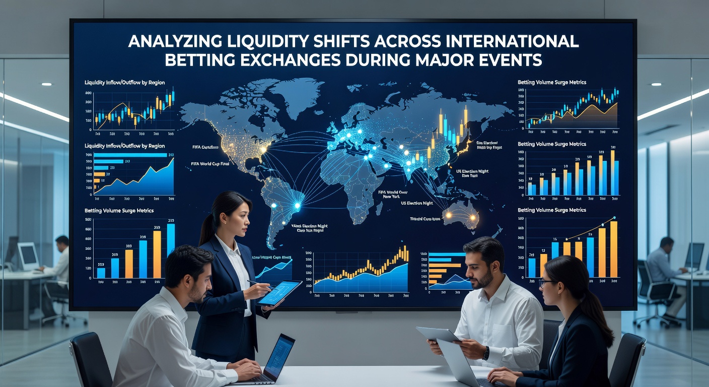 Detailed chart showing liquidity depth metrics across multiple exchanges before and after key moments in major events