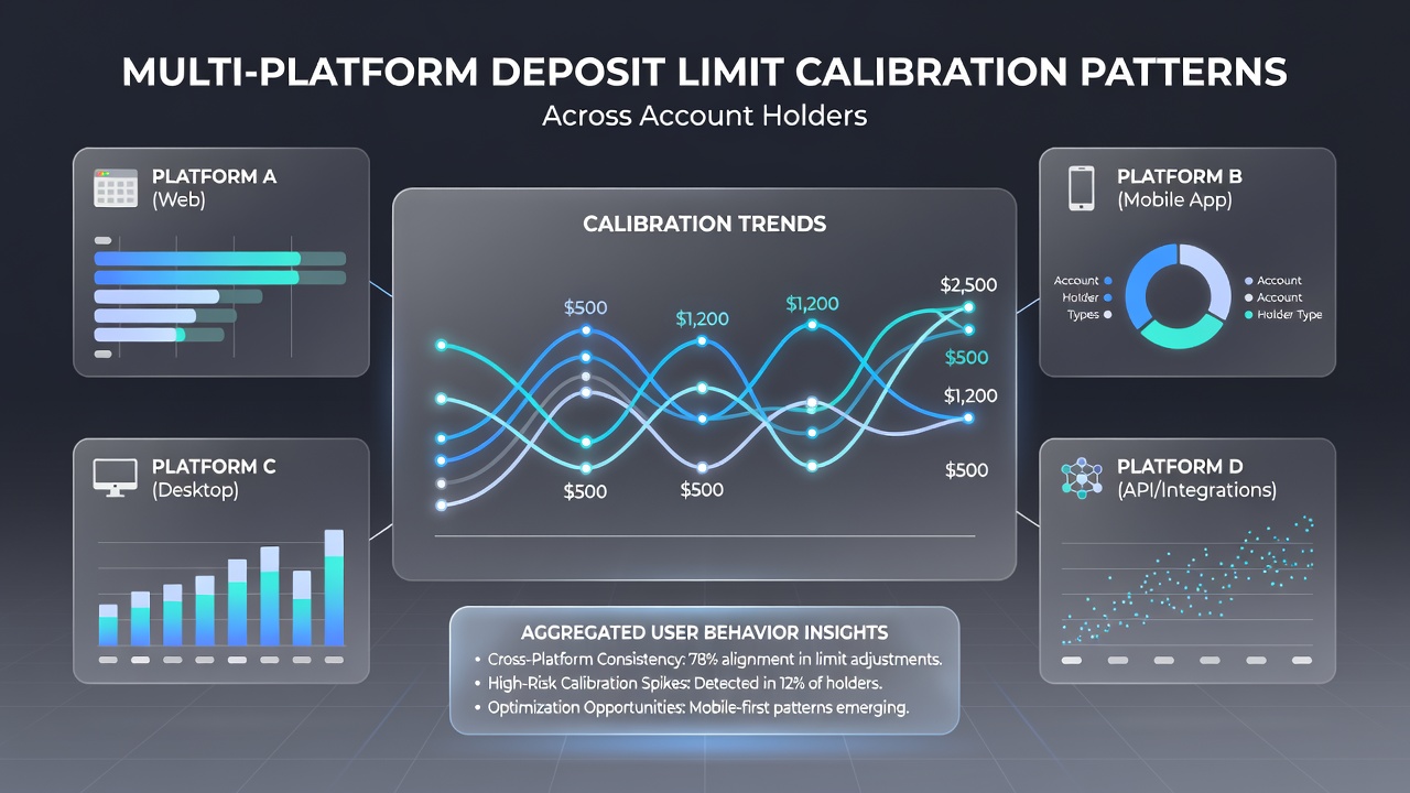 Chart illustrating deposit limit variations across different gambling platforms