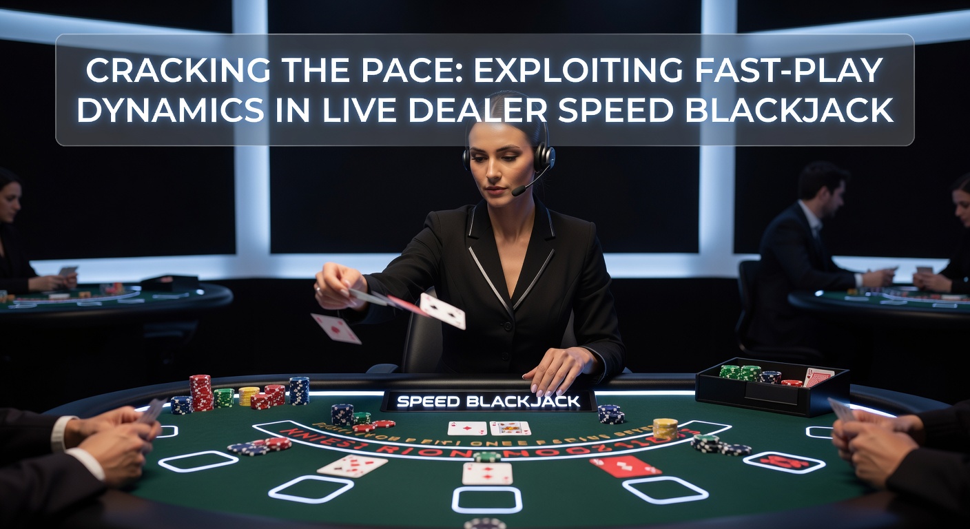 Live dealer swiftly dealing cards in a high-speed Blackjack session, players' screens showing rapid decision prompts