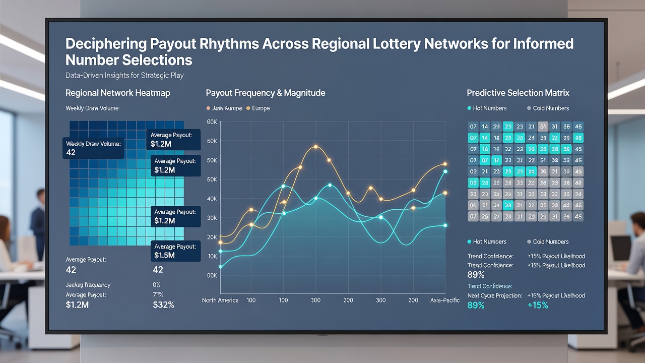 Charts showing lottery prize distribution trends across different regions