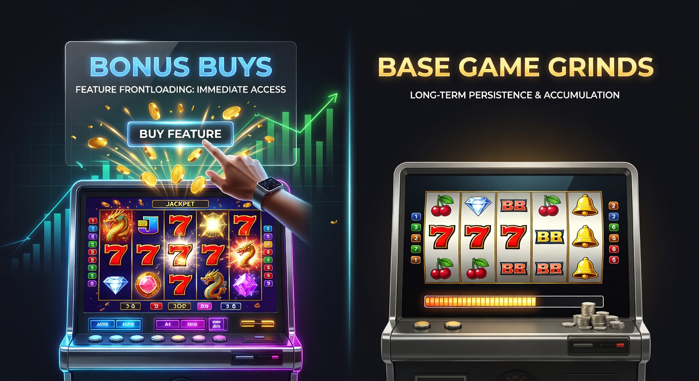 Dynamic slot reels showcasing bonus buy activation amid explosive high-volatility symbols