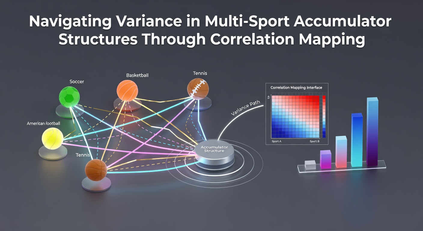 Diagram illustrating correlation mapping across soccer, basketball, and tennis events in accumulator betting structures