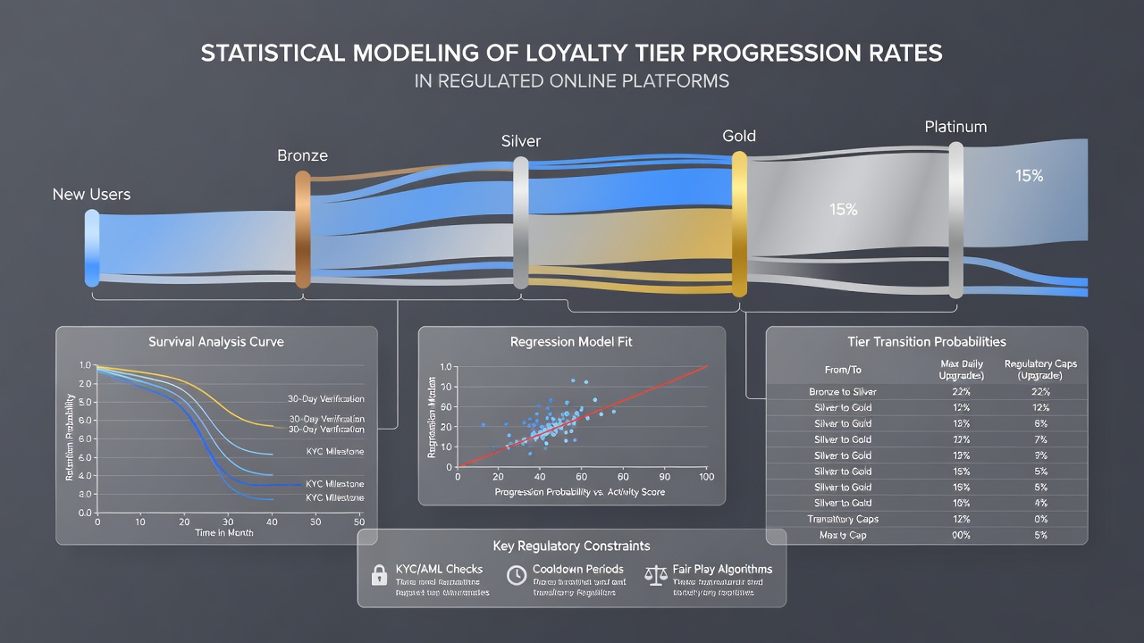 Detailed view of statistical model outputs and tier progression simulation results displayed on a regulatory compliance interface